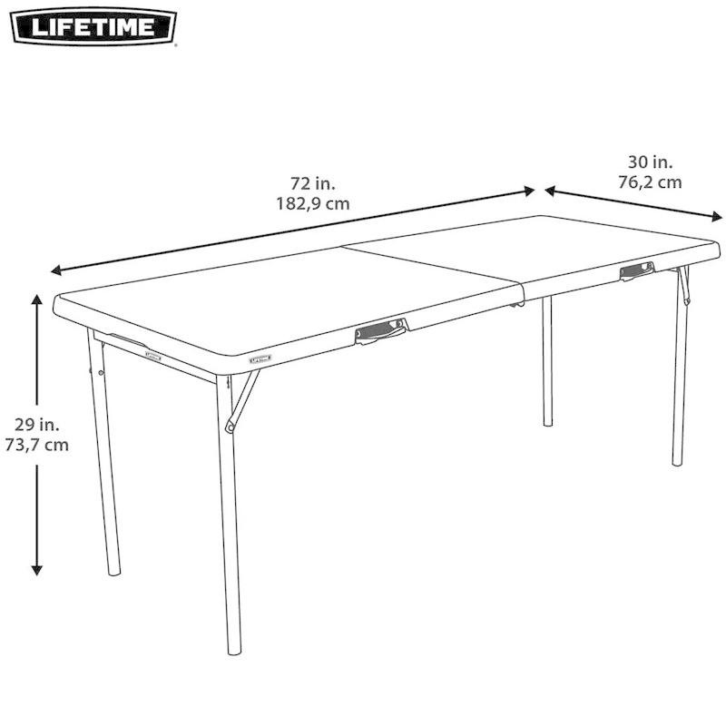 LIFETIME ライフタイム 折り畳み机 6ft size 8人 テーブル 長さ183cm