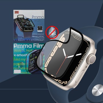 pmmaapple watch series 9/8/7 3d霧面磨砂抗衝擊保護軟膜 螢幕保護貼