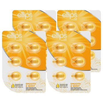 ellips 意立詩 摩洛哥護髮膠囊 豐盈水潤 黃色 6個  6ml  4組
