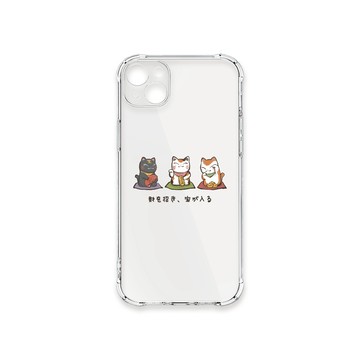 iPhone 14 Plus 殼 TRON IPhone 14 PLUS 俄羅斯方塊招財貓-三隻小貓 四角防摔殼 手機殼
