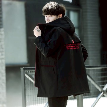 春秋季外套男韓版潮流休閑工裝夾克寬松百搭男裝連帽衣服帥氣上衣