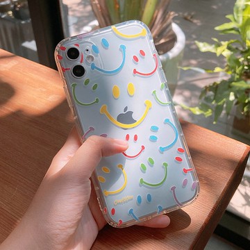 彩色笑臉 微笑 愛 和平 防摔手機殼 CSBI02