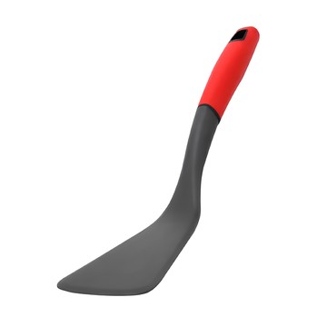 LuigiFerrero Atlanta 不沾鍋尼龍過濾料理匙 耐熱-60~210度C TPR橡膠握柄  34 x 6.7 x 4cm  紅色  1支