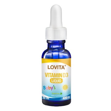 Lovita 嬰兒維生素D3滴液 400IU  30ml  1瓶