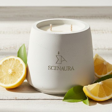 【SCENAURA】FRUITY 果香調系列 手工水泥杯香氛蠟燭