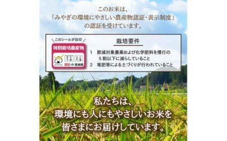 農薬・化学肥料節減米ひとめぼれ（精米30キロ）