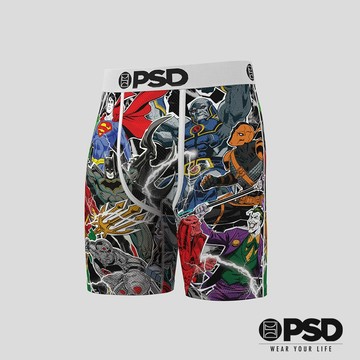 【PSD Underwear 官方旗艦店】DC- 平口四角褲-大混戰-白色