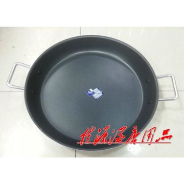 易廚樂超大雙耳45cm煎鍋平底不粘鍋灌湯生煎包鍋餃子牛排煎盤商用