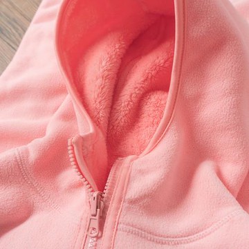 男女雙面穿珊瑚絨簡約情侶款帽衫