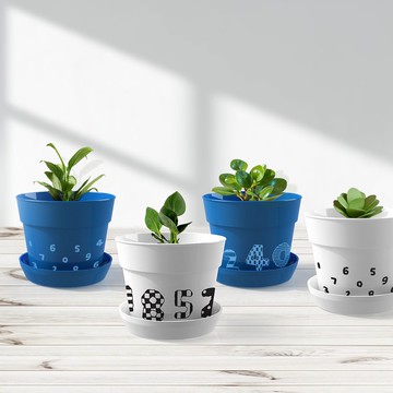 【Pinkoi x SOU・SOU】紅A小花盆(一套四件)(台港澳限定)