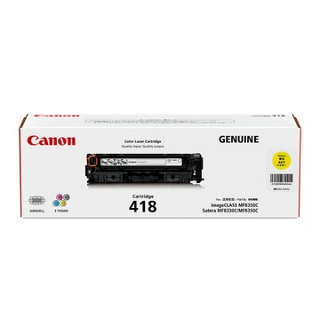 Canon CRG-418Y 原廠黃色碳粉匣(適用：MF8350Cdn、MF8360Cdn、MF8580Cdw、MF729Cdw)