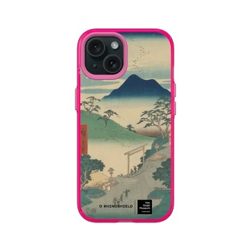 iPhone 15 JellyTint 粉漾桃 - Van Gogh Museum - 浮世繪系列東海道五十三次名所圖會 - 歌川廣重