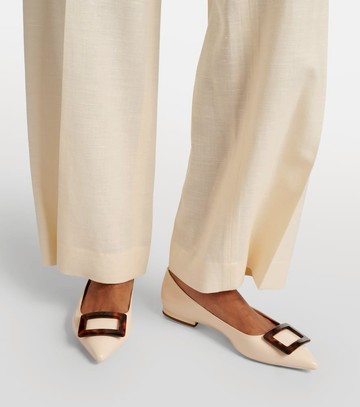 Roger Vivier Gommettine Ball leather ballet flats