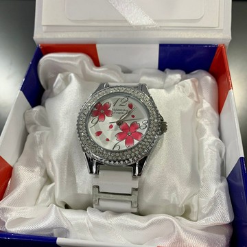 (4色可選)(Little bee小蜜蜂精品) Valentino 范倫鐵諾 精密陶瓷錶 櫻花面(情侶對錶)