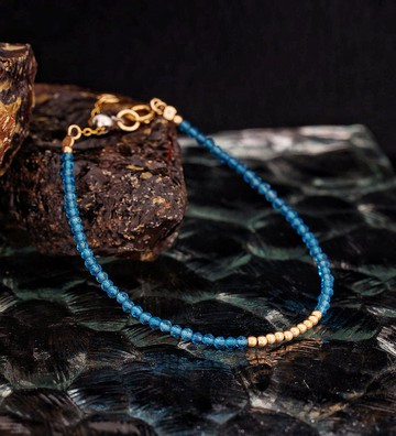 記憶合金水晶手鍊系列 托柏斯石 14K包金 GF 手鍊