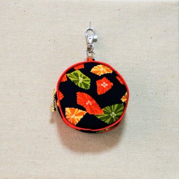 和服改造 小巧圓形零錢包
