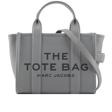 MARC  JACOBS THE LEATHER TOTE 粒面皮革小款托特包(灰色)