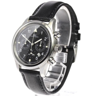 訳あり IWC IWC SCHAFFHAUSEN IW374101 フリーガー クロノグラフ クォーツ メンズ _774489