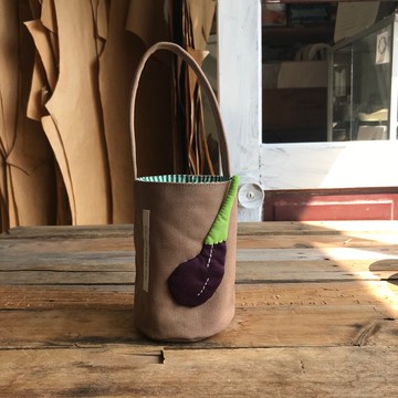 胖茄飲料袋/水壺袋/卡其底