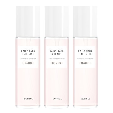Eunyul 日常護理膠原蛋白噴霧 含1000ppm膠原蛋白 緊緻護膚 保濕水潤預防乾燥 添加普羅旺斯玫瑰水  100ml  3瓶