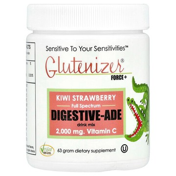 Sufficient C, Glutenizer® Force+，獼猴桃草莓味，63 克