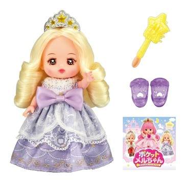 Mell Chan 小美樂 迷你史黛拉娃娃 附鞋子、魔杖 可愛公主造型  1組