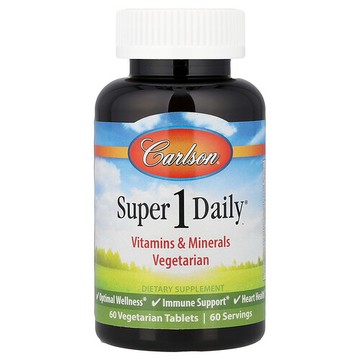 Carlson, Super 1 Daily®，60 片素食片