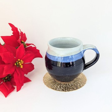 溫暖的琉璃色馬克杯【手作 和風 陶器 民藝】
