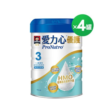 桂格愛力心優護 3號幼兒成長奶粉４罐組 【輸碼再享現折$300 折後$3100】(800g/罐)