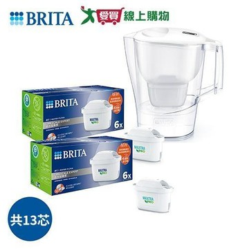 【限時優惠組合】BRITA愛奴娜1壺7芯+MXPRO6入去水垢【愛買嚴選】【愛買】