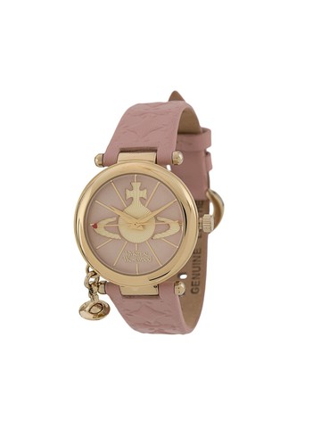 Vivienne Westwood - Orb II 32mm watch - women - stainless steel/glass/Calf Leather - One Size - Pink