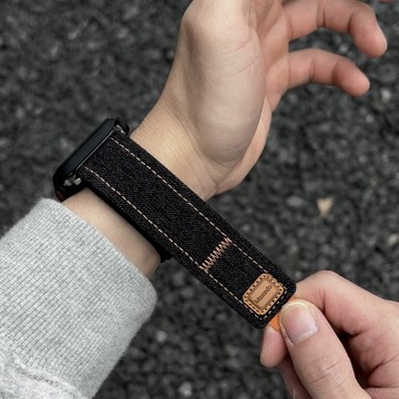 復古牛仔迴環魔術貼Apple Watch錶帶 iwatch錶帶  適用於iwatch/applewatch+全系列通用