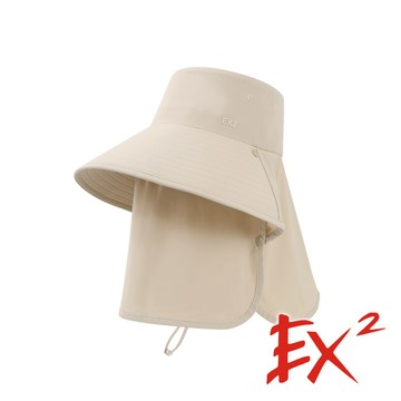 【EX2德國】女全防護大簷帽『卡其』369053 戶外 露營 登山 健行 休閒 時尚 出國 旅遊 防曬帽