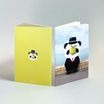 熊貓在「人子」的藝術戲仿筆記本