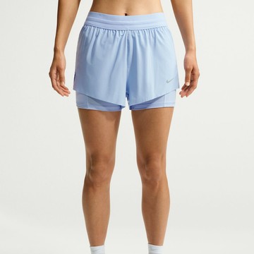 NIKE AS W NK SWIFT DF MR 2N1 SHRT 女跑步短褲 藍-HJ5377468
