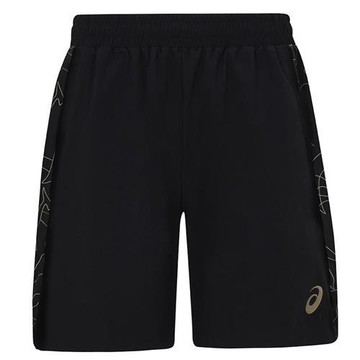 Asics 亞瑟士 短褲 男裝 拉鍊口袋 黑【運動世界】2031F209-001