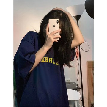 【飯團原創】100%純棉 t恤 短袖 oversize t恤 ins 風 韓系衣服 顯瘦 oversize  短袖t恤