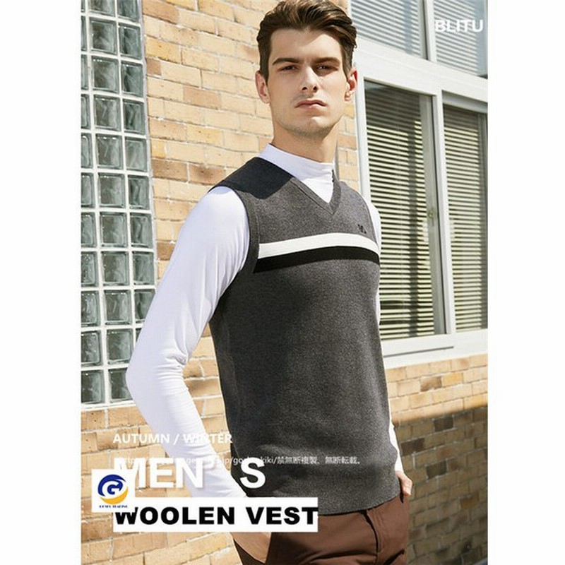 ゴルフ Golf ウールセーター ベスト 秋 冬 メンズ コート ゴルフウェア ニットセーター 防寒 通販 Lineポイント最大get Lineショッピング