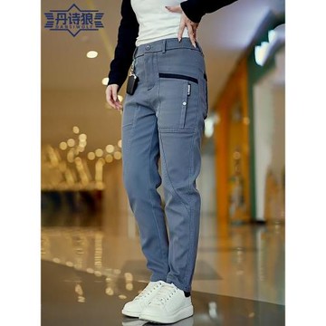 多口袋工裝褲2025新款男夏季薄款男士灰色直筒百搭褲子男款休閑褲