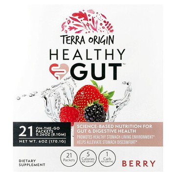 Terra Origin, 健康腸道™，漿果味，21 包，每包 0.26 盎司（8.1 克）