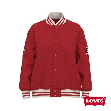 Levis Gold Tab金標系列 女款 Oversize寬鬆版棒球外套 紅 熱賣單品