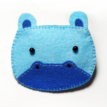 髮夾-河馬 Julie Handmade