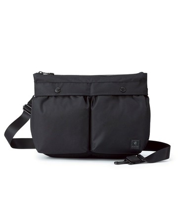 【PORTER INTERNATIONAL】COVE斜背包(M)  11890-00201(黑色)