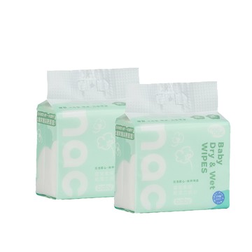 Nac Nac 嬰兒柔細乾溼二用巾/紗布巾(200抽 x2包)