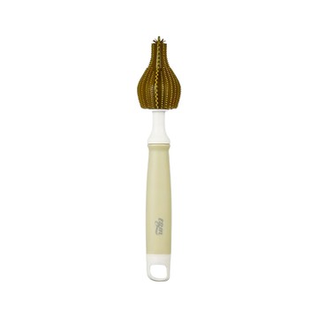 Tgm 白金矽膠抗菌奶嘴刷 矽膠刷頭材質溫和 清洗不刮傷  綠色  1支