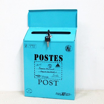 意見箱 小號帶鎖信報箱防雨防曬鐵皮信箱防銹意見箱掛信件箱便民箱郵箱 【CM9394】