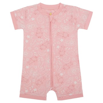 baa baa sheepz 抱抱羊 睡衣套裝 長袖上衣&長褲  3~4T  宇宙粉