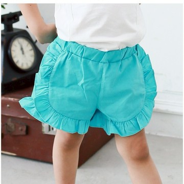 Augelute Baby童衣 兒童夏季短褲 女童荷葉邊短褲 女童小熱褲 53011