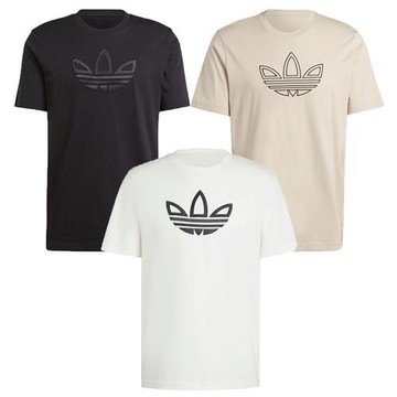 【下殺】Adidas 棉質短袖上衣 男裝 三葉草 黑/卡其/白【運動世界】IY4882/IW5824/IY4890