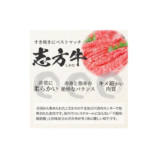 ふるさと納税 兵庫県 加古川市 志方牛すき焼きセット（600g）